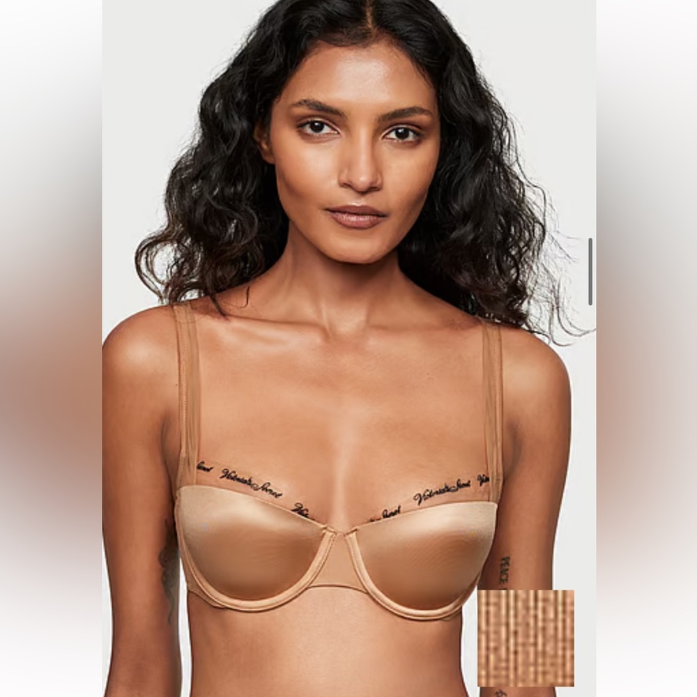 Victoria's Secret Black Embroidery Lightly Lined Balconette Bra bikini set